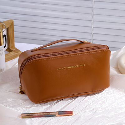 Bolso de lienzo Cosmético impermeable Moda Viajes Almacenamiento Mujer Maquillaje Cuesto con cremallera