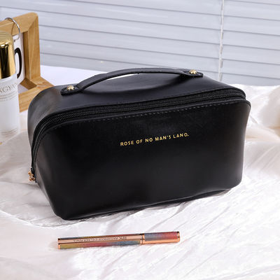 Bolso de lienzo Cosmético impermeable Moda Viajes Almacenamiento Mujer Maquillaje Cuesto con cremallera