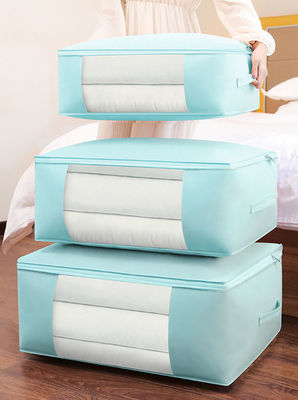 Logotipo personalizado de colcha de dormitorio aceptado Bolsa de toque personalizada para almacenamiento de telas y ropa