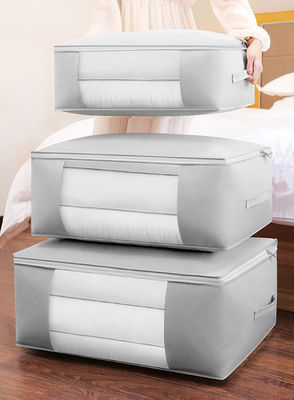 Logotipo personalizado de colcha de dormitorio aceptado Bolsa de toque personalizada para almacenamiento de telas y ropa