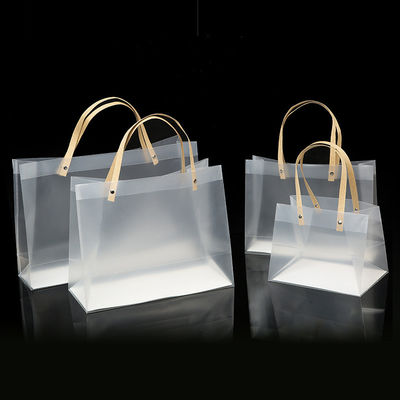 Reutilizable Transparente Bolsa de compras de regalo de embalaje con asas El más nuevo estilo de moda
