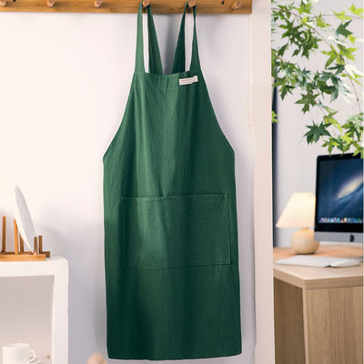 Aproncillas de algodón personalizado con bolsillo para el hogar Restaurante Bar Uniforme de café