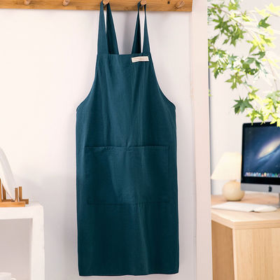 Aproncillas de algodón personalizado con bolsillo para el hogar Restaurante Bar Uniforme de café