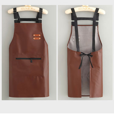 Material de cuero ecológico del delantal de cuero de cocina multifunción para la vida diaria uniforme