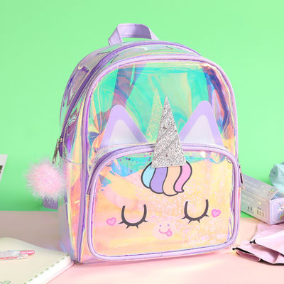 Acceptable OEM/ODM Mochila clara Unicornio lindo Jardín de infantes Bolsa para niños Mochila pequeña Para niños Niñas