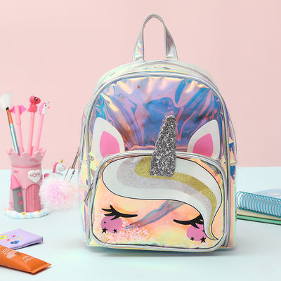 Acceptable OEM/ODM Mochila clara Unicornio lindo Jardín de infantes Bolsa para niños Mochila pequeña Para niños Niñas