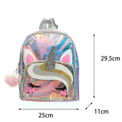 Acceptable OEM/ODM Mochila clara Unicornio lindo Jardín de infantes Bolsa para niños Mochila pequeña Para niños Niñas