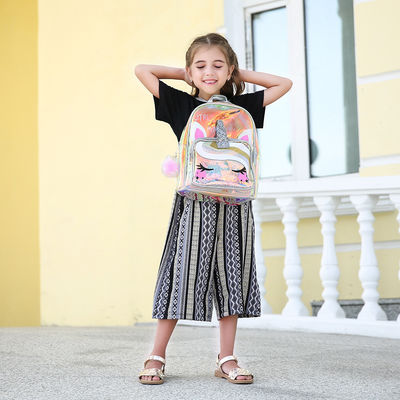 Acceptable OEM/ODM Mochila clara Unicornio lindo Jardín de infantes Bolsa para niños Mochila pequeña Para niños Niñas