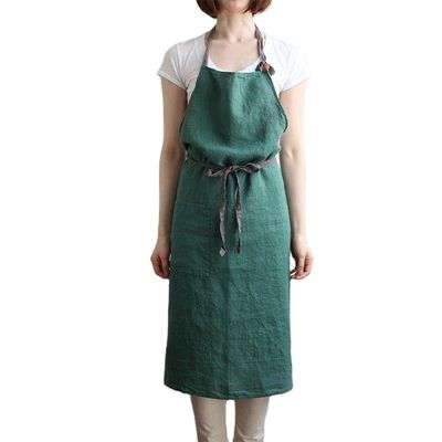 Lo más nuevo de moda Unisex de algodón personalizado de ropa de cama trasera ajustable del delantal con bolsillos