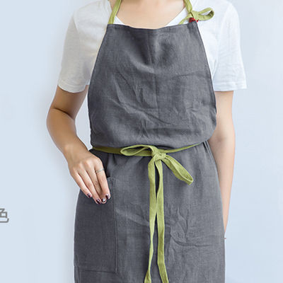 Lo más nuevo de moda Unisex de algodón personalizado de ropa de cama trasera ajustable del delantal con bolsillos