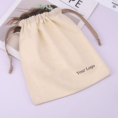 Tejido de algodón ecológico de cuerda de tira de traje de baño de tela bolsa de almacenamiento con revestimiento impermeable
