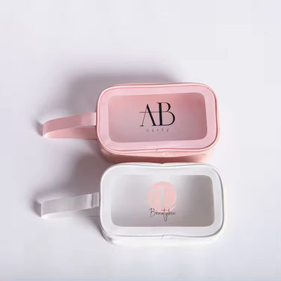 Bolsa de hielo a prueba de agua Logotipo personalizado Impreso Bolsa cosmética de moda Bolsa de PVC Bolsa de maquillaje