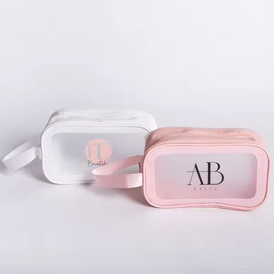 Bolsa de hielo a prueba de agua Logotipo personalizado Impreso Bolsa cosmética de moda Bolsa de PVC Bolsa de maquillaje