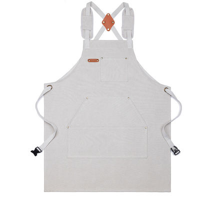Personal de servicio uniforme impermeable del chef del delantal para cafés restaurantes cocina en lienzo de algodón