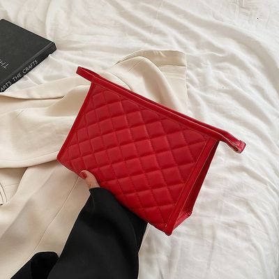 Bolsas cosméticas de viaje de tela de poliéster con edredón para su logotipo personalizado