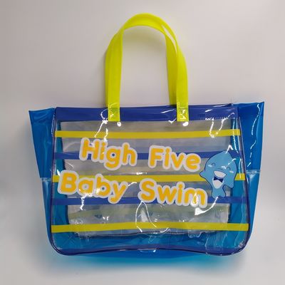 2024 Bolsas de playa transparentes de PVC de gran capacidad para artículos esenciales de la vida diaria