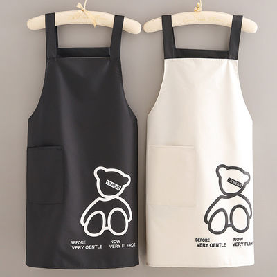 Apron de vida cotidiana con logotipo personalizado bolsillos impermeable poliéster algodón de cocina del chef
