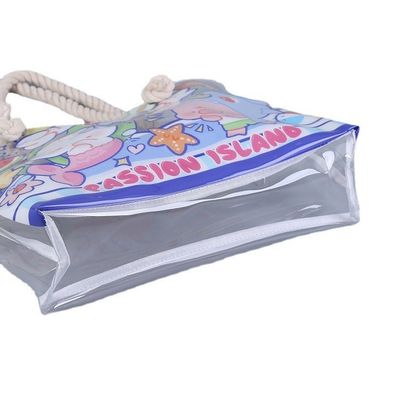 Todas las estaciones de aguas a prueba de la playa Tote bolsa de piscina para mujeres Damas gran gimnasio Tote PVC bolsa de mano