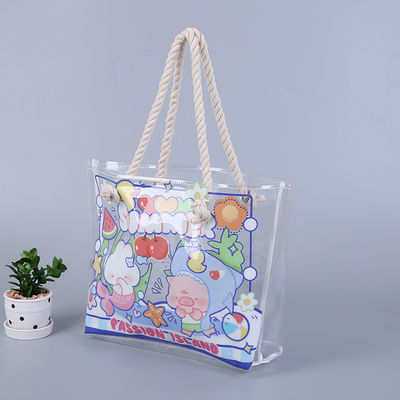 Todas las estaciones de aguas a prueba de la playa Tote bolsa de piscina para mujeres Damas gran gimnasio Tote PVC bolsa de mano
