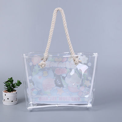 Todas las estaciones de aguas a prueba de la playa Tote bolsa de piscina para mujeres Damas gran gimnasio Tote PVC bolsa de mano