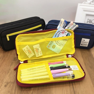 Bolsa de papelería de lienzo impresa con logotipo personalizado perfecta para soluciones de almacenamiento de cosméticos