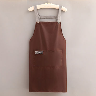 Logotipo personalizado de algodón poliéster del chef del delantal de cocina para la vida diaria en cafeterías restaurantes cocina