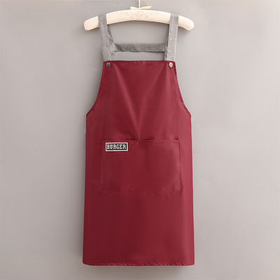 Logotipo personalizado de algodón poliéster del chef del delantal de cocina para la vida diaria en cafeterías restaurantes cocina