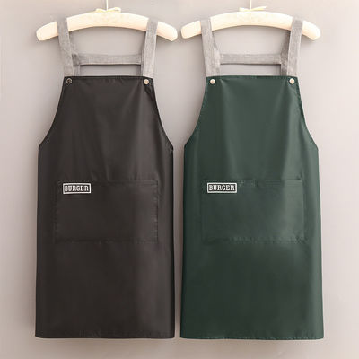 Logotipo personalizado de algodón poliéster del chef del delantal de cocina para la vida diaria en cafeterías restaurantes cocina