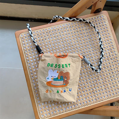 Lo más nuevo de moda exquisito oso bordado bolso Mini Tote bolso de teléfono celular OEM / ODM