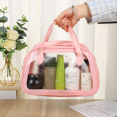 Lo más nuevo de moda logotipo personalizado impreso con láser PVC bolso cosmético holográfico con cremallera