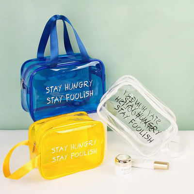 Bolsas de maquillaje impermeables con cremallera para artículos de tocador de moda