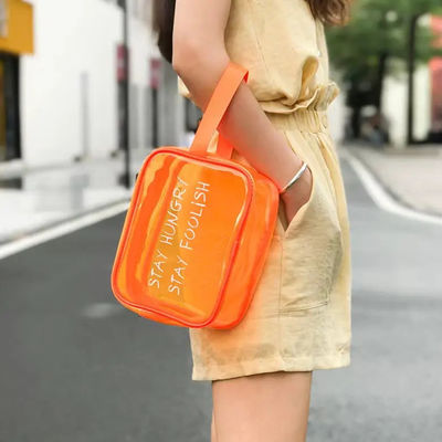 Bolsas de maquillaje impermeables con cremallera para artículos de tocador de moda