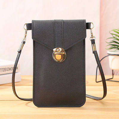Bolso de teléfono de cuerpo cruzado pequeño con logotipo personalizado y correa para el cuello
