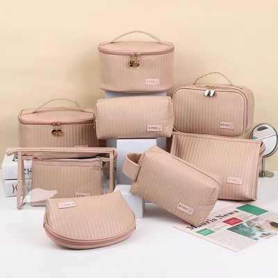 Bolso de maquillaje de cuero personalizado para artículos de tocador y cosméticos