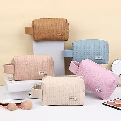 Bolso de maquillaje de cuero personalizado para artículos de tocador y cosméticos