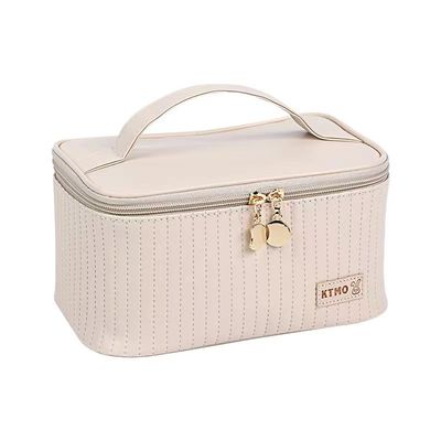 Bolso de maquillaje de cuero personalizado para artículos de tocador y cosméticos
