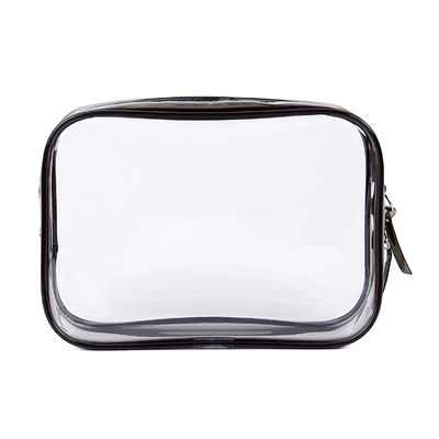 Cerradura con cremallera Bolsas de maquillaje impermeables transparentes para viajes y organización de artículos de tocador