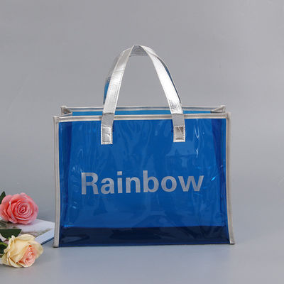 Bolso de jalea de PVC transparente Bolso de moda holográfico hombro de compras Bolso de plástico para mujeres