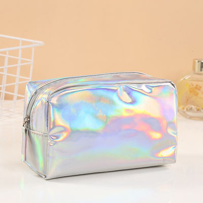 Bolsa de lápiz de cuero de PU a medida Bolsa de maquillaje de plástico