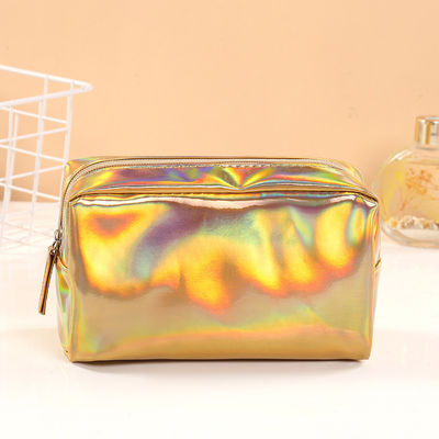 Bolsa de lápiz de cuero de PU a medida Bolsa de maquillaje de plástico