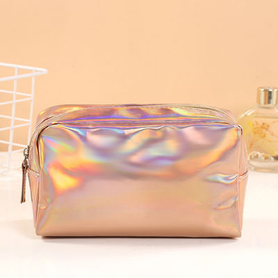 Bolsa de lápiz de cuero de PU a medida Bolsa de maquillaje de plástico
