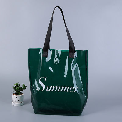 Bolso de playa de lujo de plástico transparente de PVC para mujeres más reciente estilo de moda OEM / ODM
