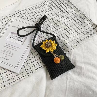 Bolso tejido de flores hombro de cuerpo cruzado bolso de mujer para color personalizado y vacaciones en la playa
