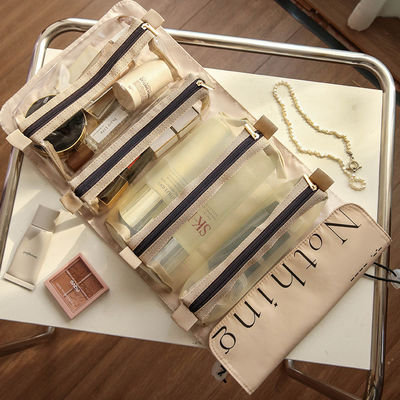 Bolsa de higiene de viaje de gran capacidad impermeable perfecta para almacenar productos para el cuidado de la piel