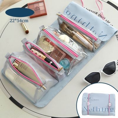 Bolsa de higiene de viaje de gran capacidad impermeable perfecta para almacenar productos para el cuidado de la piel