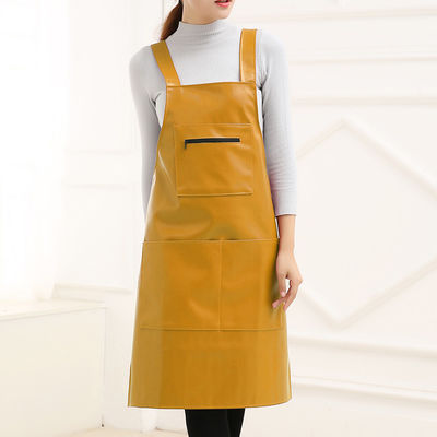 Apron de cuero con logotipo personalizado para chef estilista parrilla restaurante bar y cafeterías duradero