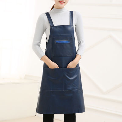 Apron de cuero con logotipo personalizado para chef estilista parrilla restaurante bar y cafeterías duradero