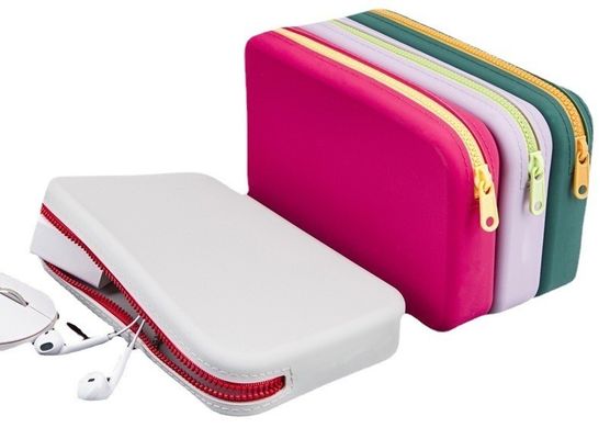 Bolsa de almacenamiento de producción digital con logotipo bolsa cosmética impermeable pincel de maquillaje de silicona