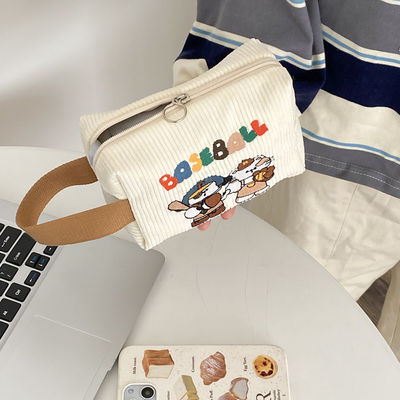 Mini bolso de almacenamiento con logotipo personalizado Bolso de mano de corduroy original