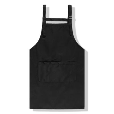 Delantal de lienzo de color sólido para cocina impermeable en restaurante de cafetería comercial